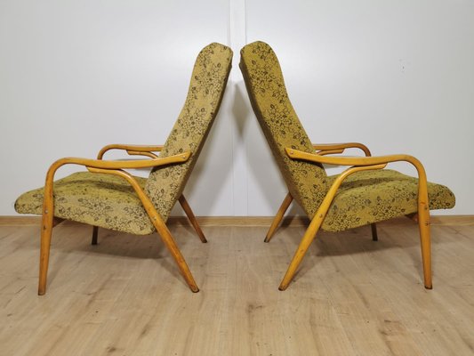 Lounge Chairs by Antonin Suman for Ton, Set of 2-QJA-1196005