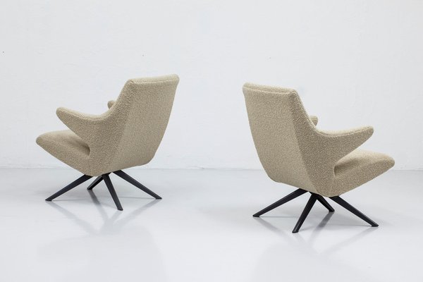 Lounge Chairs by Bengt Ruda for Nordiska Kompaniet, 1950s, Set of 2-KO-1736505