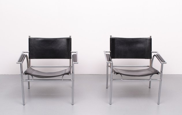 Lounge Chairs by Gerard Vollenbrock for Leolux, 1980s, Set of 2-GCG-1290698