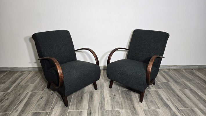 Lounge Chairs by Jindrich Halabala, 1940s, Set of 2-QJA-2034777