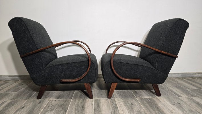 Lounge Chairs by Jindrich Halabala, 1940s, Set of 2-QJA-2034777