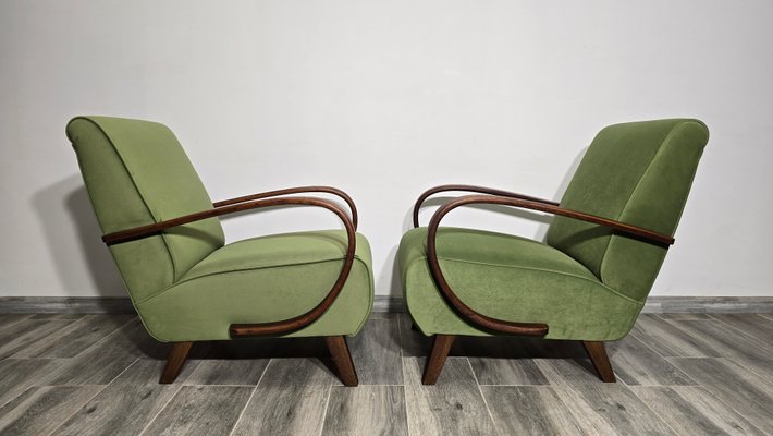 Lounge Chairs by Jindrich Halabala, 1940s, Set of 2-QJA-2034756