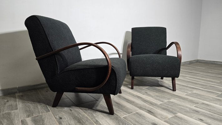 Lounge Chairs by Jindrich Halabala, 1940s, Set of 2-QJA-2034777