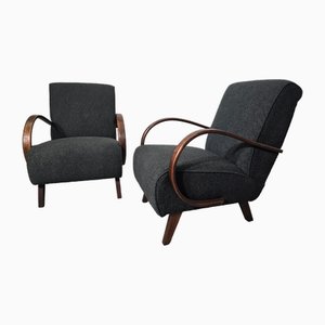 Lounge Chairs by Jindrich Halabala, 1940s, Set of 2-QJA-2034777