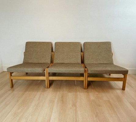 Lounge Chairs by Jørgen Baekmark for FDB, 1960s, Set of 3