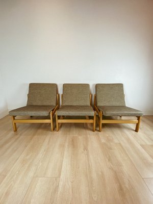 Lounge Chairs by Jørgen Baekmark for FDB, 1960s, Set of 3-ORQ-1408032