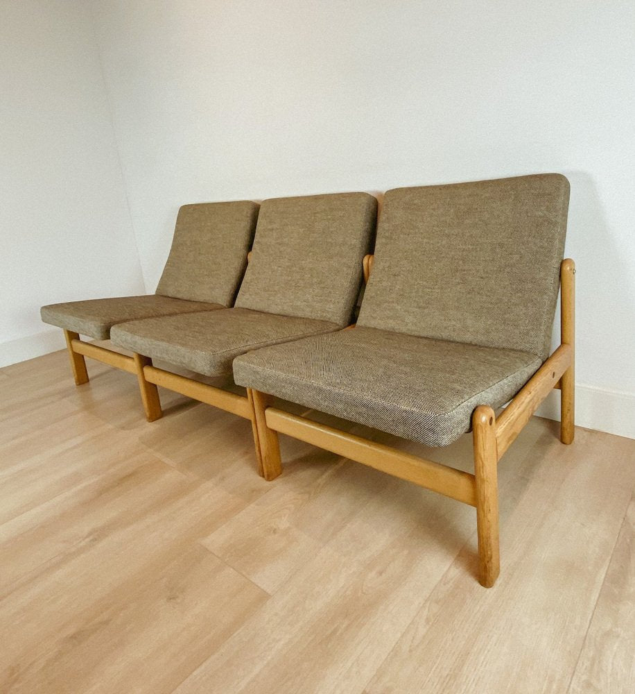 Lounge Chairs by Jørgen Baekmark for FDB, 1960s, Set of 3