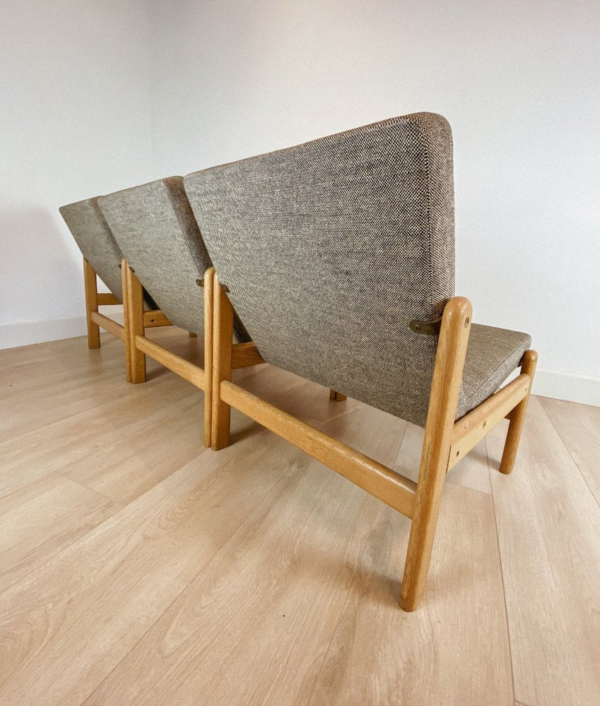 Lounge Chairs by Jørgen Baekmark for FDB, 1960s, Set of 3