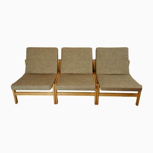 Lounge Chairs by Jørgen Baekmark for FDB, 1960s, Set of 3-ORQ-1408032