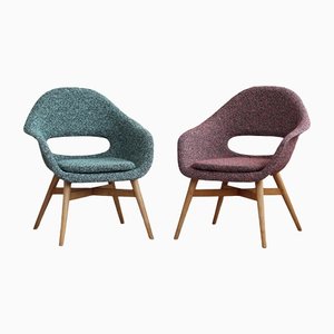 Lounge Chairs by Miroslav Navrátil, Czech Republic, 1950s, Set of 2-MJR-1264198