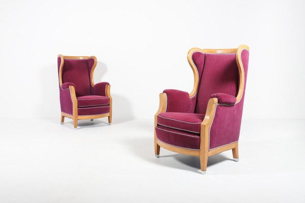 Lounge Chairs by Oscar Nilsson, Sweden, 1960s, Set of 2-KMC-1123398