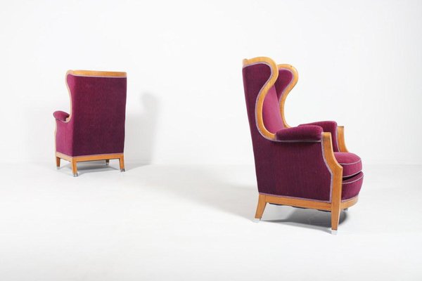 Lounge Chairs by Oscar Nilsson, Sweden, 1960s, Set of 2-KMC-1123398