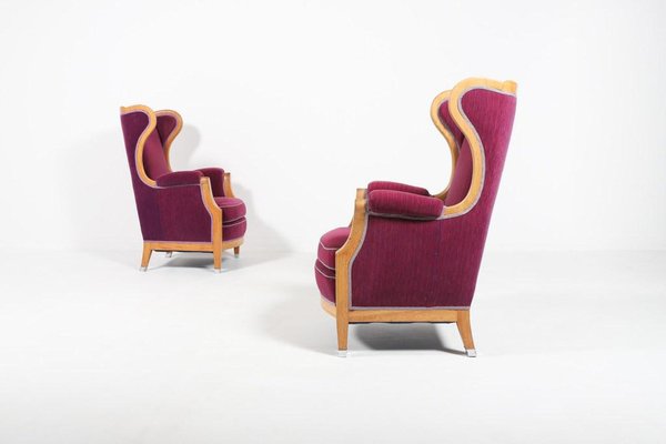 Lounge Chairs by Oscar Nilsson, Sweden, 1960s, Set of 2-KMC-1123398