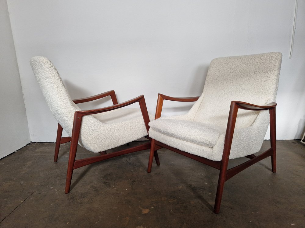 Lounge Chairs by Rolf Rastad & Adolf Relling for Dokka Möbler, 1950s, Set of 2