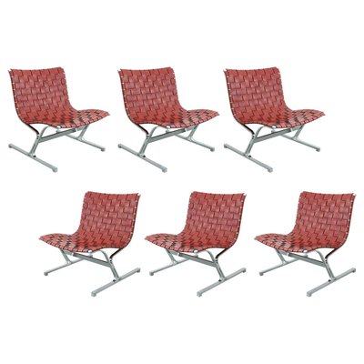 Lounge Chairs by Ross Littell for ICF Milano, 1968, Set of 6-SFD-728501