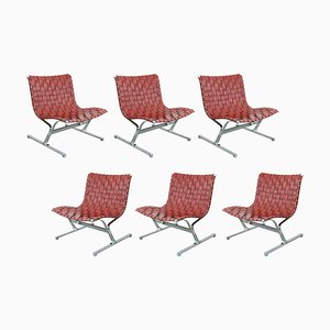 Lounge Chairs by Ross Littell for ICF Milano, 1968, Set of 6-SFD-728501