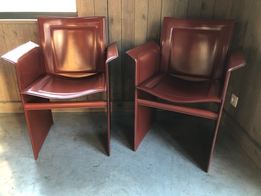 Lounge Chairs by Tito Agnoli for Matteo Grassi, 1970s, Set of 2-QJM-776862