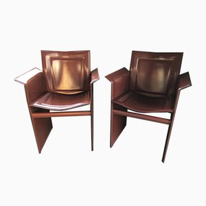 Lounge Chairs by Tito Agnoli for Matteo Grassi, 1970s, Set of 2-QJM-776862