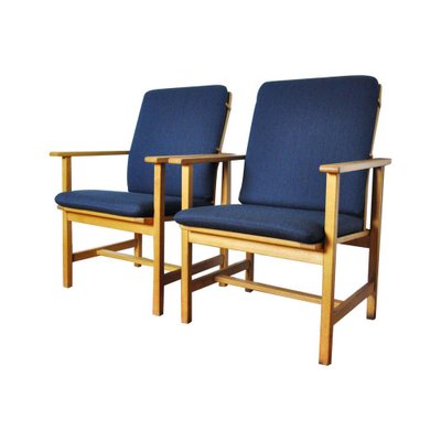 Lounge Chairs in Oak by Børge Mogensen for Fredericia Stolfabrik-HPQ-1336761