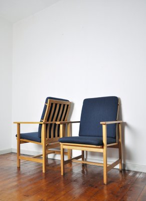 Lounge Chairs in Oak by Børge Mogensen for Fredericia Stolfabrik-HPQ-1336761