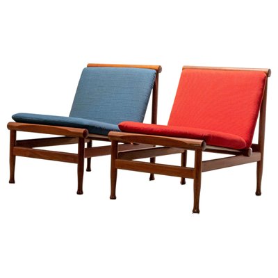 Lounge Chairs in Teak by Kai Lyngfeld Larsen for Søborg Møbelfabrik, 1960s, Set of 2-ITV-1307209