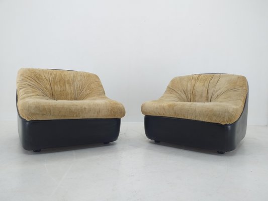 Lounge Chairs, Italy, 1970s, Set of 2-TZ-1033122