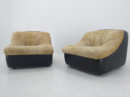 Lounge Chairs, Italy, 1970s, Set of 2-TZ-1033122