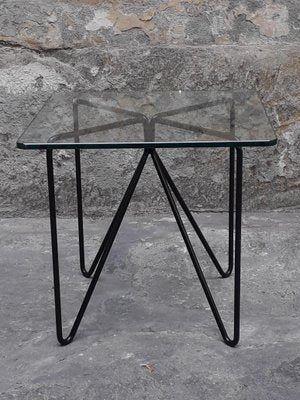 Lounge Coffee Table in Crystal & Iron-AKA-1357814