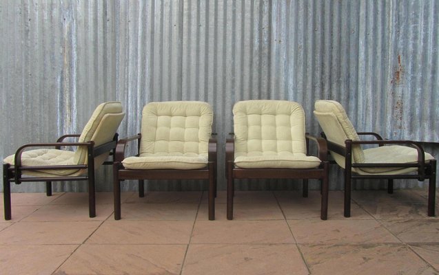 Lounge Easy Chairs by Bror Boije for Dux Miljo Expo, Sweden, 1980s, Set of 4-EA-1257602