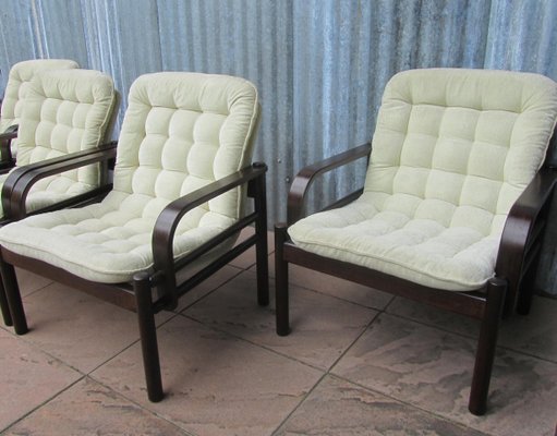 Lounge Easy Chairs by Bror Boije for Dux Miljo Expo, Sweden, 1980s, Set of 4-EA-1257602