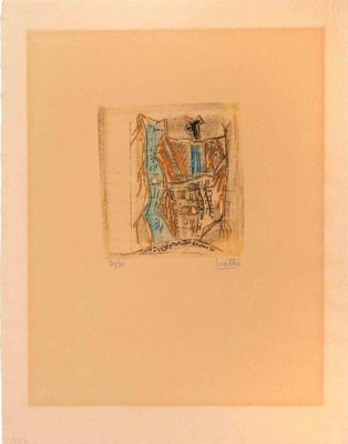 Louttre Bissière, Composition, Original Lithograph, Mid-20th-Century-ZCI-1210993