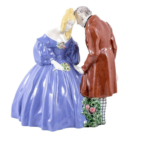 Love Couple Figurine by Michael Powolny and Bertold Löffler, 1910