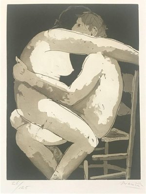 Lovers I - Original Etching by Giacomo Manzù - 1970 1970-ZCI-756806