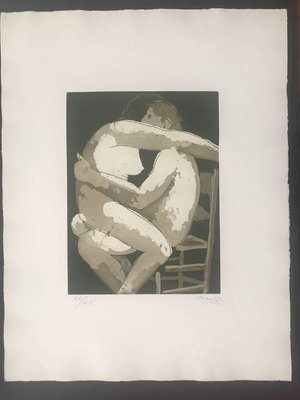 Lovers I - Original Etching by Giacomo Manzù - 1970 1970-ZCI-756806