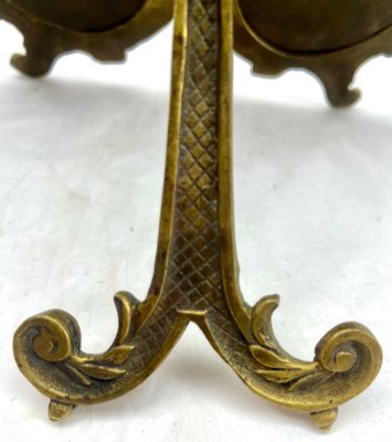 Lovers Knot Double Picture Frame in Polished Brass, France, 1900s-MJY-1754146