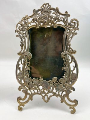 Lovers Knot Picture Frames with Glass Cover & Silver-Plating, 1860s, Set of 2-MJY-1705467