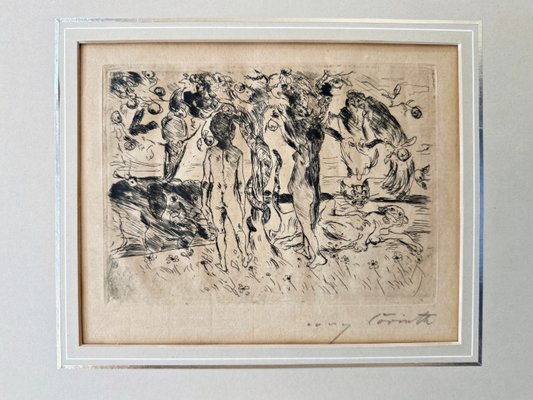 Lovis Corinth, Paradies, 1915, Etching-QFT-2016488