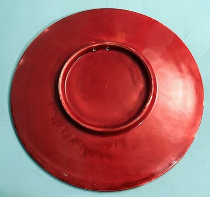 Low Art Deco French Glazed Ceramic Bowl in the style of Saint Clément, 1930s-QRS-2043782