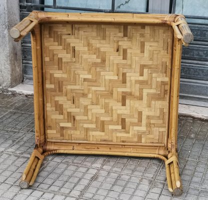 Low Bamboo Coffee Table, 1960s-RAQ-1418514