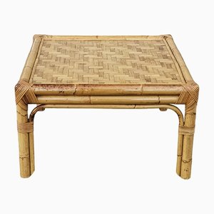 Low Bamboo Coffee Table, 1960s-RAQ-1418514