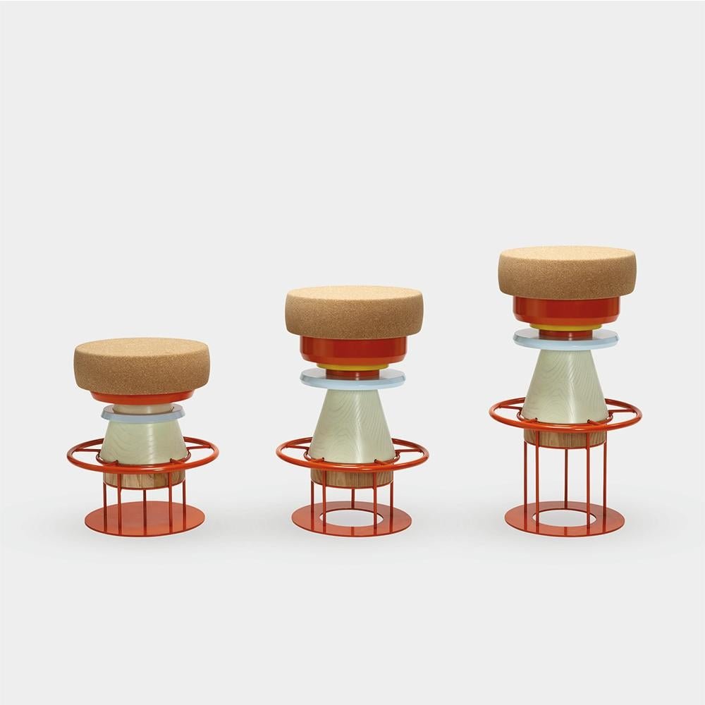 Low Black Tembo Stool by Note Design Studio