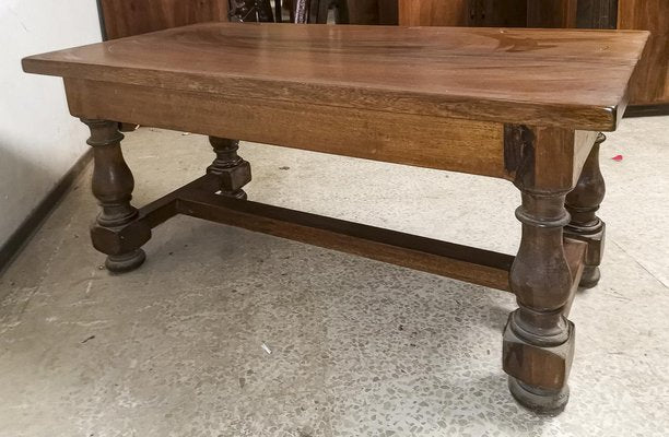 Low Coffee Table in Solid Walnut, Italy, 1990s-RAQ-1152957