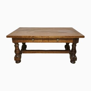 Low Coffee Table in Solid Walnut, Italy, 1990s-RAQ-1152957