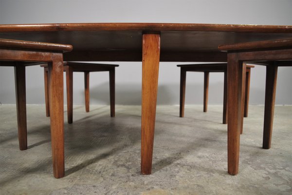 Low Coffee Tables, 1970s, Set of 5-KNM-1219543