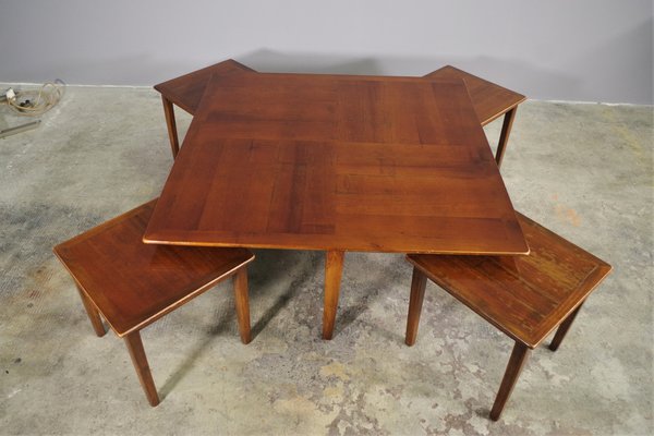 Low Coffee Tables, 1970s, Set of 5-KNM-1219543