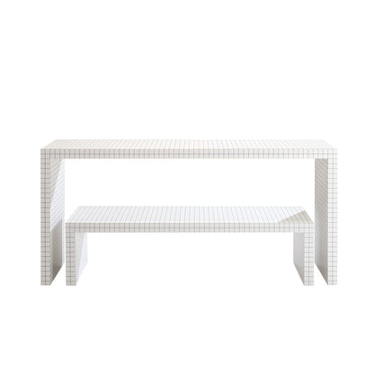 Quaderna Consolle 710 - Rectangular honeycomb console table