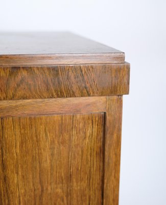 Low Danish Sideboard in Rosewood with Brass Handles, 1950s-UY-1724404