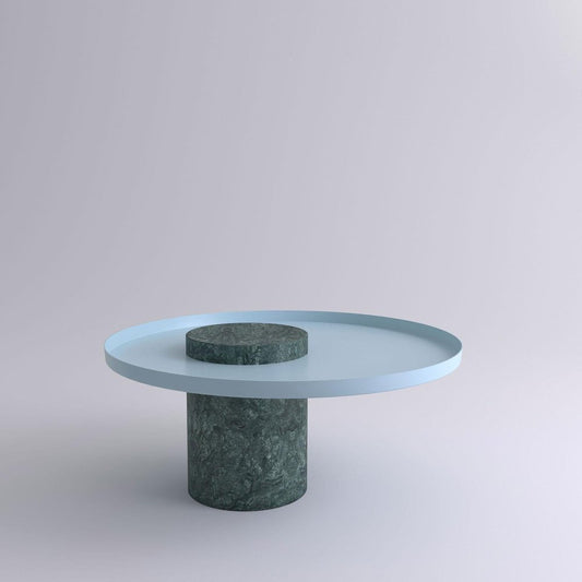 Low Indian Green Marble Guéridon by Sebastian Herkner