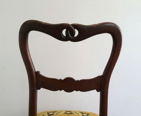 Low Mahogany Side Chairs, 19th-Century, Set of 2-BA-1365682