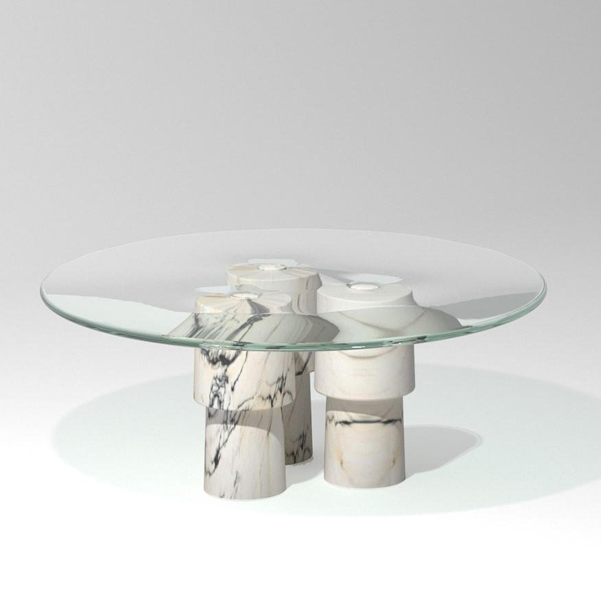 Low Marble Coffee Table by Samuele Brianza